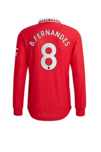 Fotbalové Dres Manchester United Bruno Fernandes #8 Domácí Oblečení 2022-23 Dlouhý Rukáv